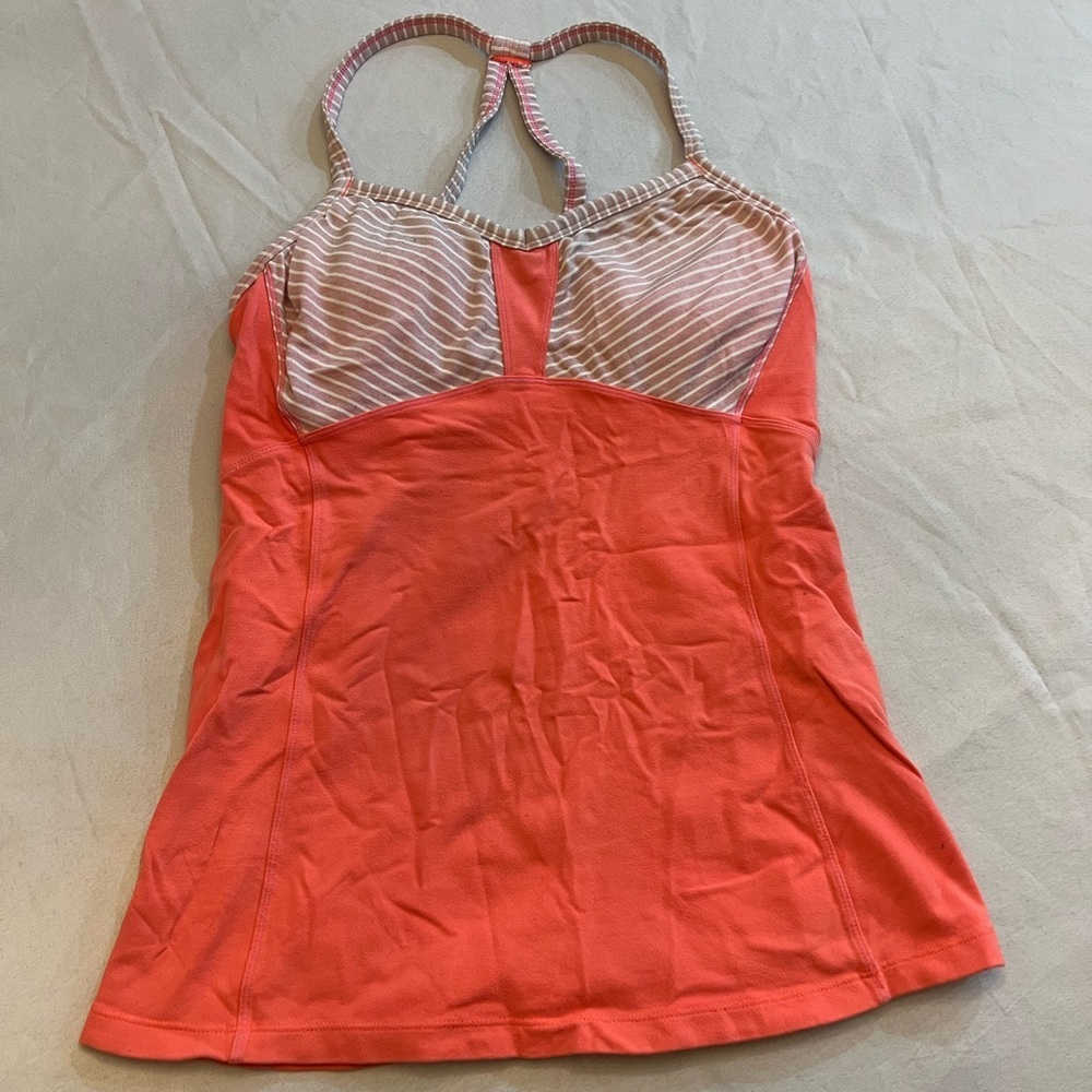 ATHLETA Racerback Tank Top, Slightly Padded, Size Small.